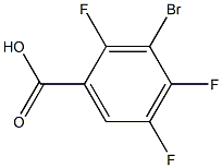 2,4,5-trifluoro-3-bromobenzoic aicd Struktur