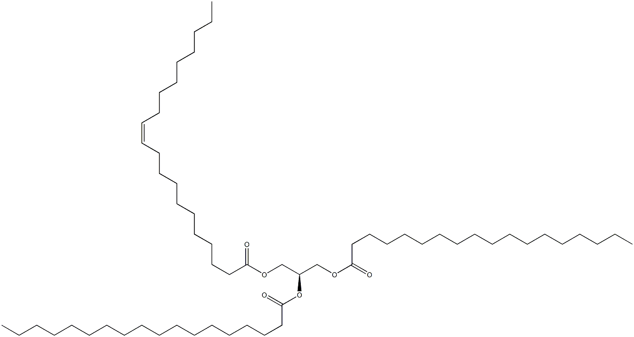 1,2-dioctadecanoyl-3-(11Z-eicosenoyl)-sn-glycerol Struktur