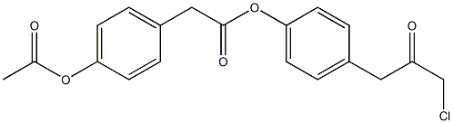 4-(3-Chloro-2-oxopropyl)phenyl [4-(acetyloxy)phenyl]acetate Struktur