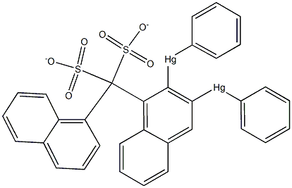 Diphenylmercuridinaphthylmethanedisulfonate. Struktur