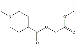 Methyl 1-Ethoxycarbonylmethyl Piperidine-4-Carboxylate Struktur