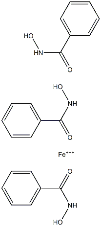 tris(benzohydroxamic acid)iron(III) Struktur