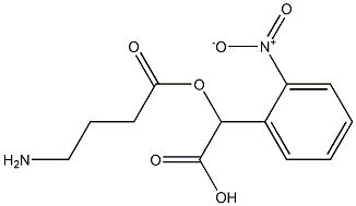 alpha-carboxy-2-nitrobenzyl gamma-aminobutyrate Struktur