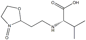 N-(2-(3-oxazolidonyl)ethyl)valine Struktur