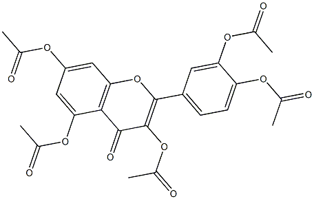 quercetin pentaacetate Struktur