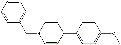 N-benzyl 4-(4-methoxyphenyl)-1,4-dihydropyridine Struktur