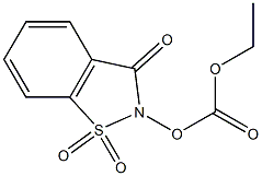 O-carbethoxy-N-hydroxysaccharin Struktur