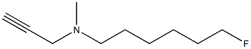 N-(6-fluorohexyl)-N-methylpropargylamine Struktur