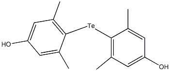 bis(4-hydroxy-2,6-dimethylphenyl)telluride Struktur