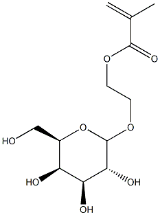 2-(methacryloyloxy)ethyl galactopyranoside Struktur