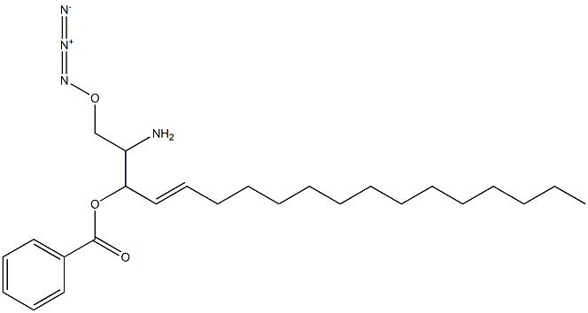 3-O-benzoyl azidosphingosine Struktur