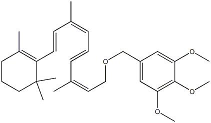 retinyl 3,4,5-trimethoxybenzyl ether Struktur