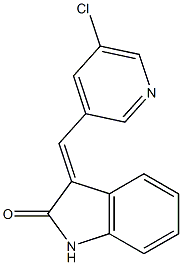 5-chloro-3-pyridylmethylene-2-indolinone Struktur