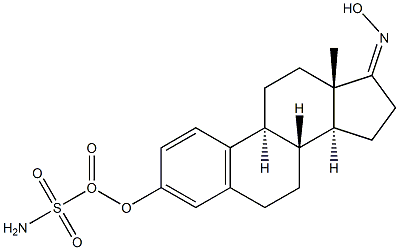 estrone oxime 3-O-sulfamate Struktur