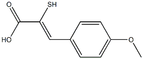 ALPHA-MERCAPTO-BETA-(4-METHOXYPHENYL)ACRYLICACID Struktur