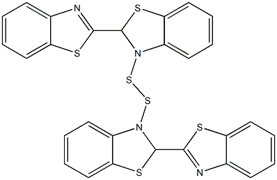 2,2'-DIBENZOTHIAZYLDISULPHIDE Struktur