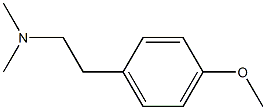 N,N-DIMETHYL-PARA-METHOXYPHENYLETHYLAMINE Struktur