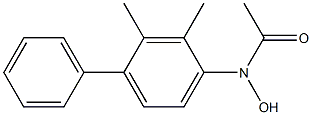 N-(3,2-DIMETHYLBIPHENYL-4-YL)ACETOHYDROXAMICACID Struktur