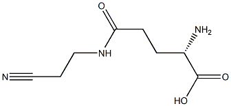 BETA(GAMMA-L-GLUTAMYL)AMINOPROPIONITRILE Struktur