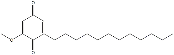 2-METHOXY-6-DODECYL-1,4-BENZOQUINONE Struktur