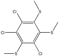 1,2,4TRIS(METHYLTHIO)TRICHLOROBENZENE Struktur