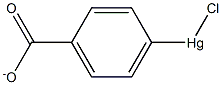 PARA-CHLORO-MERCURIBENZOATE Struktur