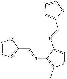 N,N'-DIFURFURYLIDENE-2-FURANMETHANEDIAMINE Struktur