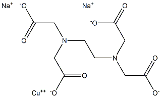 COPPERDISODIUMETHYLENEDIAMINETETRACETATE Struktur