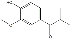 4'-HYDROXY-3'-METHOXY-2-METHYLPROPIOPHENONE Struktur