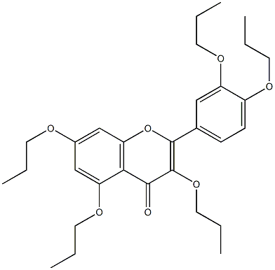 QUERCETINPENTAPROPYLETHER Struktur