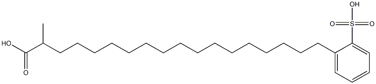 METHYL(2-SULPHOPHENYL)OCTADECANOATE Struktur