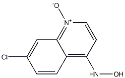 7-CHLORO-4-(HYDROXYAMINO)QUINOLINE1-OXIDE Struktur