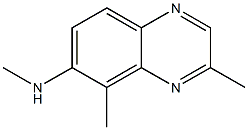 3,5-DIMETHYL-6-METHYL-AMINOQUINOXALINE Struktur