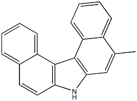 5-METHYL-7H-DIBENZO(C,G)CARBAZOLE Struktur