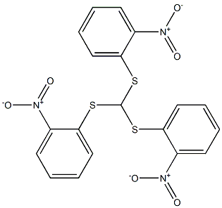 tris(2-nitrophenylthio)methane Struktur