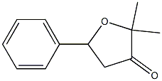 2,2-dimethyl-5-phenyl-oxolan-3-one Struktur