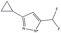 (3-Cyclopropyl-5-difluoromethyl-pyrazol-1-yl)- Struktur