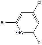 2-Bromo-4-chloro-6-fluorophenyl Struktur