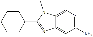 2-Cyclohexyl-1-methyl-1H-benzoimidazol-5-ylamine Struktur