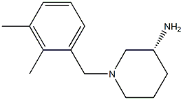 (3R)-1-(2,3-dimethylbenzyl)piperidin-3-amine Struktur