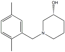 (3R)-1-(2,5-dimethylbenzyl)piperidin-3-ol Struktur