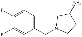 (3R)-1-(3,4-difluorobenzyl)pyrrolidin-3-amine Struktur