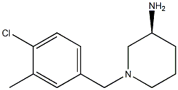 (3S)-1-(4-chloro-3-methylbenzyl)piperidin-3-amine Struktur