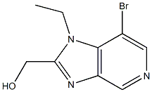 (7-bromo-1-ethyl-1H-imidazo[4,5-c]pyridin-2-yl)methanol Struktur