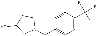 1-[4-(trifluoromethyl)benzyl]pyrrolidin-3-ol Struktur