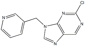 2-chloro-9-(pyridin-3-ylmethyl)-9H-purine Struktur