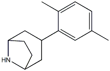 3-(2,5-dimethylphenyl)-8-azabicyclo[3.2.1]octane Struktur