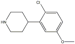 4-(2-chloro-5-methoxyphenyl)piperidine Struktur