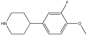 4-(3-fluoro-4-methoxyphenyl)piperidine Struktur