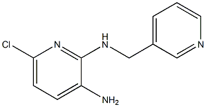 6-chloro-N2-(pyridin-3-ylmethyl)pyridine-2,3-diamine Struktur